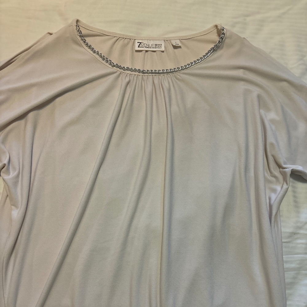 Light  beige blouse